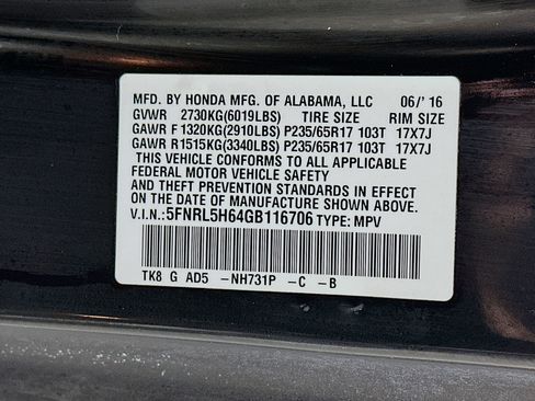 Used 2016 Honda Odyssey EX-L image 33