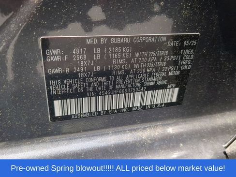 Used 2025 Subaru Crosstrek 2.5i Sport AWD/4WD image 45