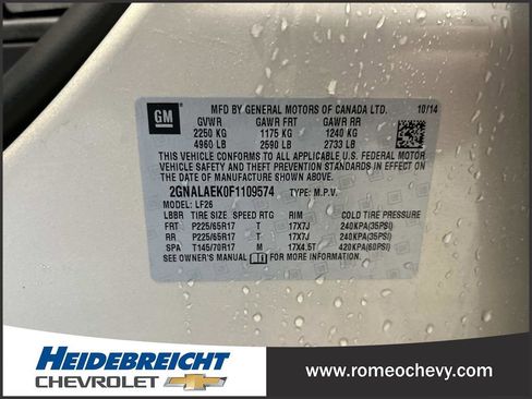 Used 2015 Chevrolet Equinox LS image 7