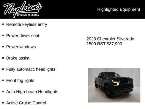 Used 2023 Chevrolet Silverado 1500 RST w/ LPO, Dark Essentials Package AWD/4WD image 16