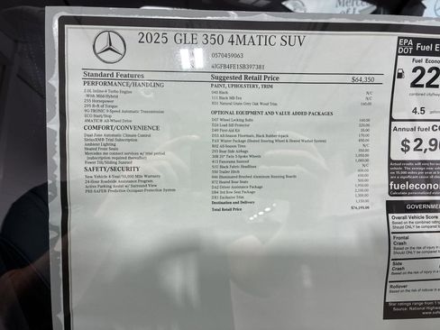 New 2025 Mercedes-Benz GLE 350 4MATIC image 24