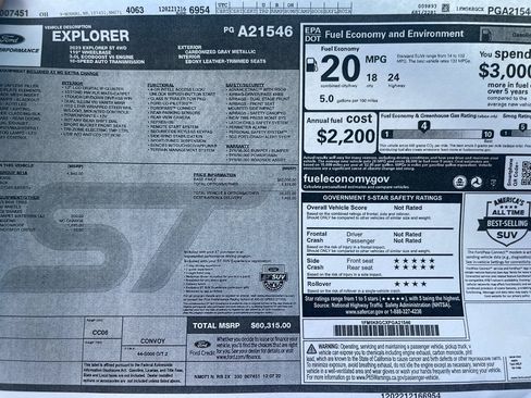 Used 2023 Ford Explorer ST w/ Equipment Group 401A AWD/4WD image 34