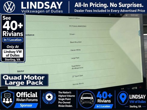 Used 2022 Rivian R1T Launch Edition AWD/4WD image 21