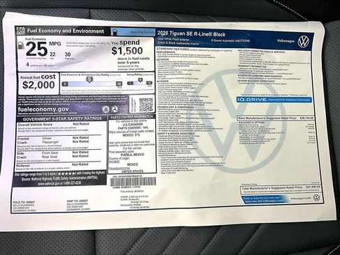 New 2026 Volkswagen Tiguan SE R-Line image 37