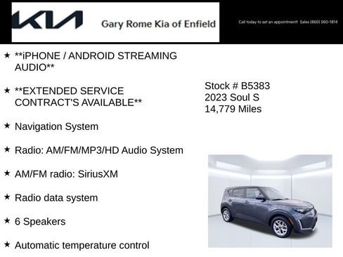 Certified 2023 Kia Soul S FWD image 14