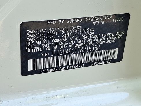 New 2026 Subaru Impreza 2.0i Sport image 17