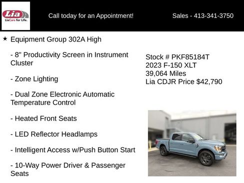 Used 2023 Ford F150 XLT w/ Equipment Group 302A High AWD/4WD image 11