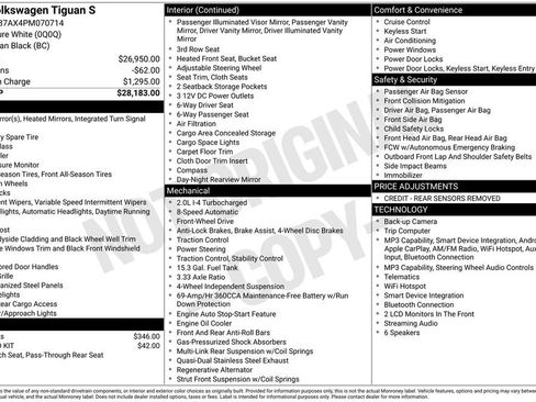 Used 2023 Volkswagen Tiguan S FWD image 12