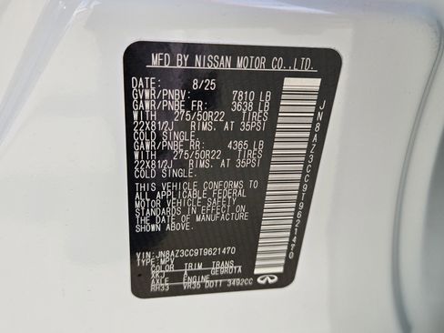 New 2026 INFINITI QX80 Autograph w/ Premium Cargo Package image 16