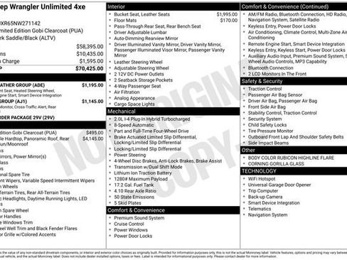 Certified 2022 Jeep Wrangler Unlimited Rubicon 4xe w/ Cold Weather Group image 35