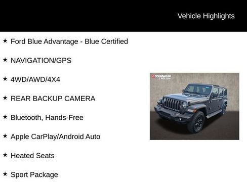Used 2019 Jeep Wrangler Unlimited Sport S AWD/4WD image 2