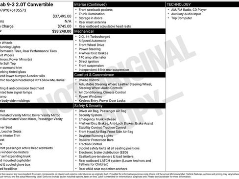 Used 2007 Saab 9-3 2.0T image 36