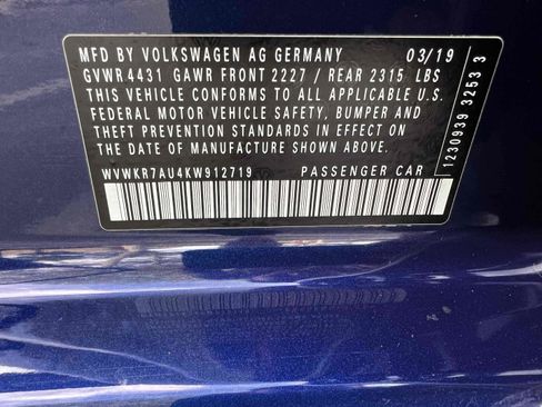 Used 2019 Volkswagen e-Golf SE w/ Driver Assistance Package image 10