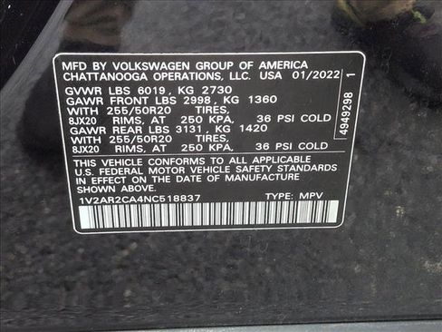 Used 2022 Volkswagen Atlas SEL R-Line image 27