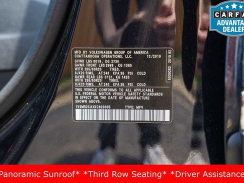 Used 2019 Volkswagen Atlas SEL AWD/4WD image 35