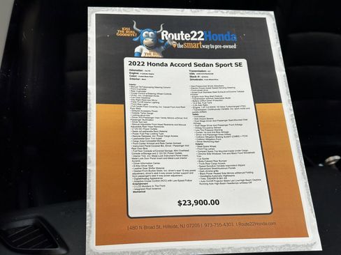 Certified 2022 Honda Accord Sport Special Edition image 40
