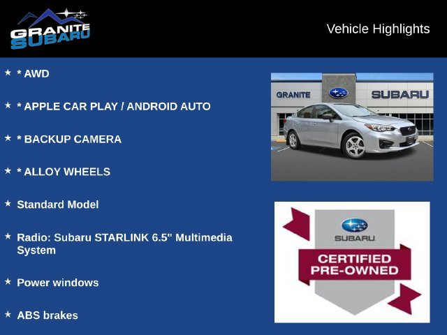 Used 2019 Subaru Impreza 2.0i AWD/4WD image 2