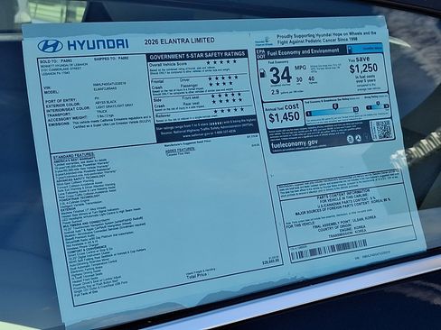 New 2026 Hyundai Elantra Limited FWD image 3