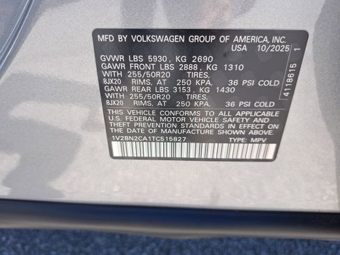 New 2026 Volkswagen Atlas SEL AWD/4WD image 35
