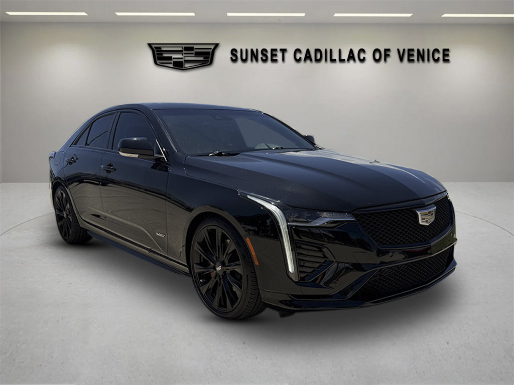 Certified 2023 Cadillac CT4 V w/ Navigation Package RWD image 1