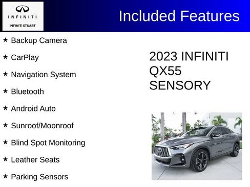 Used 2023 INFINITI QX55 Sensory w/ Lighting Package AWD/4WD image 2