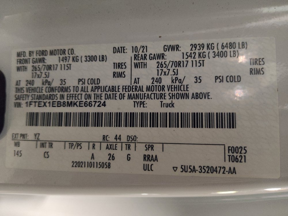 Used 2021 Ford F150 XL w/ XL Power Equipment Group AWD/4WD image 33