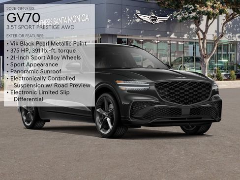 New 2026 Genesis GV70 3.5T Sport Prestige AWD/4WD image 3