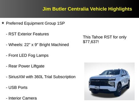 Used 2026 Chevrolet Tahoe RST w/ RST Capability Package AWD/4WD image 17