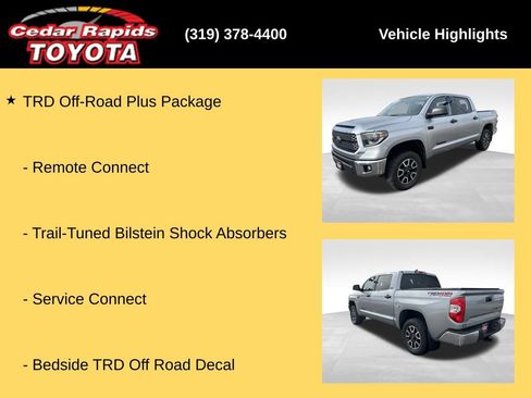 Used 2020 Toyota Tundra SR5 w/ TRD Off-Road Plus Package image 36