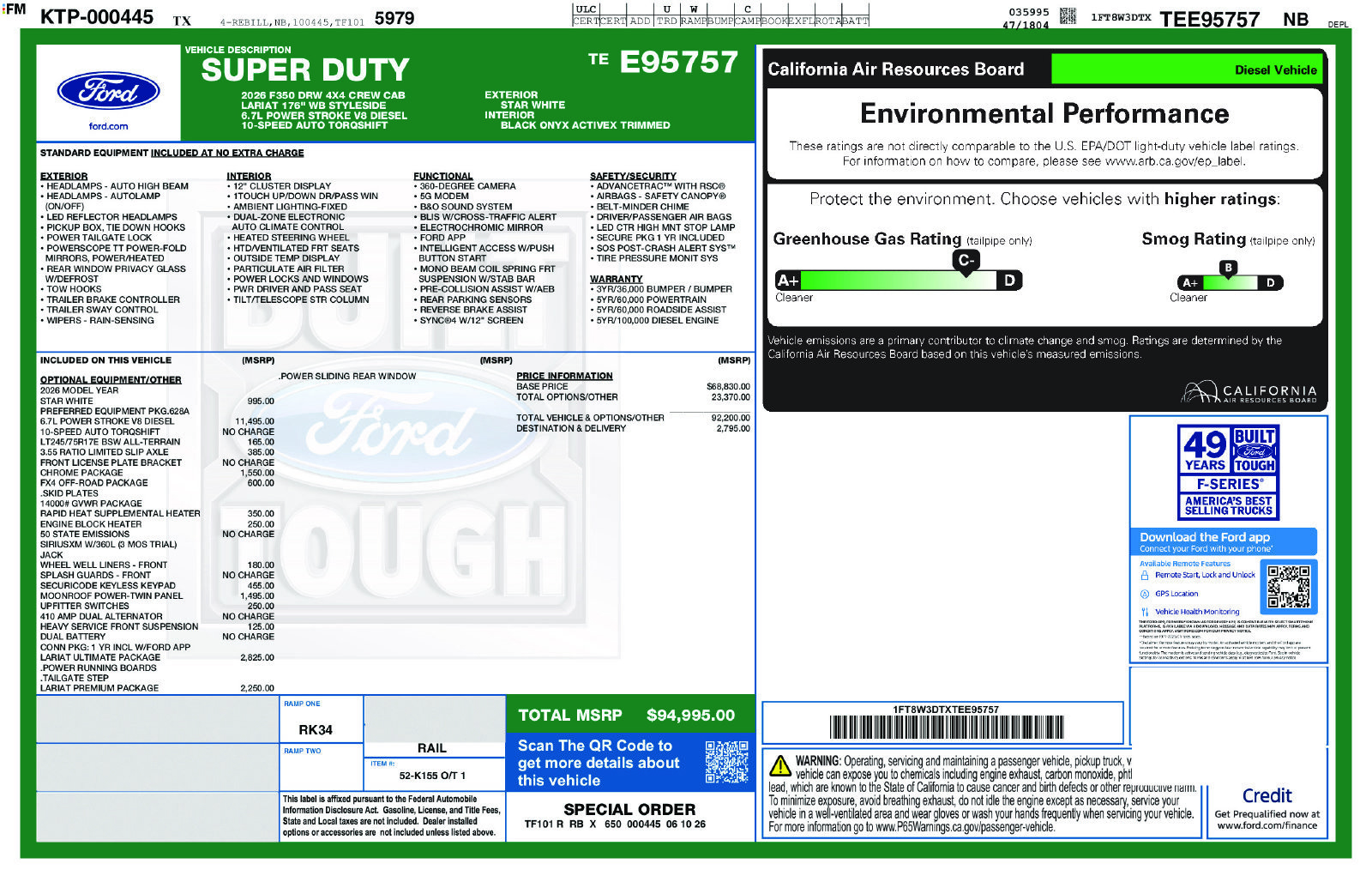 New 2026 Ford F350 Lariat w/ Lariat Ultimate Package AWD/4WD image 26