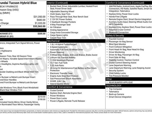 Certified 2023 Hyundai Tucson Blue w/ Cargo Package AWD/4WD image 40