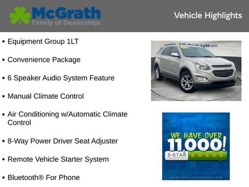 Used 2016 Chevrolet Equinox LT w/ Convenience Package FWD image 5