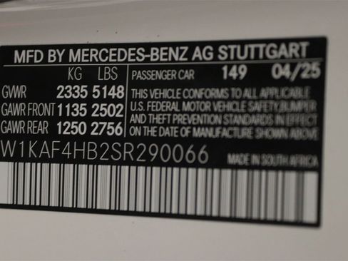 New 2025 Mercedes-Benz C 300 4MATIC Sedan image 14