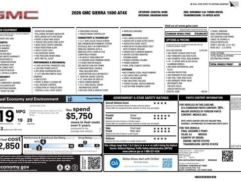 New 2026 GMC Sierra 1500 AT4X w/ AT4X AEV Edition AWD/4WD image 4