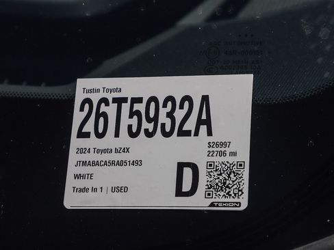 Certified 2024 Toyota bZ4X AWD w/ Weather Package image 27