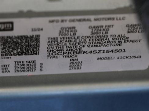 Used 2025 Chevrolet Silverado 1500 Custom w/ LPO, Dark Essentials Package image 35