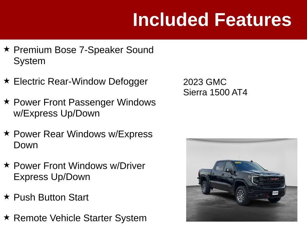 Used 2023 GMC Sierra 1500 AT4 w/ AT4 Premium Package AWD/4WD image 4