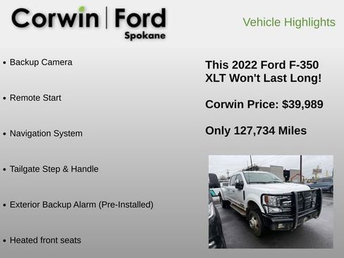 Used 2022 Ford F350 XLT w/ XLT Premium Package image 6