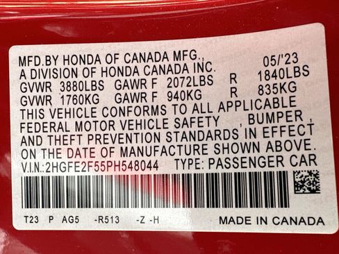 Certified 2023 Honda Civic Sport image 41