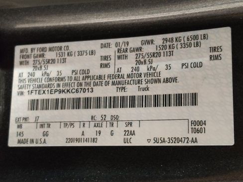 Used 2019 Ford F150 XL w/ Equipment Group 101A Mid AWD/4WD image 33