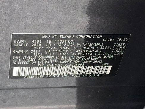 Certified 2026 Subaru Forester Touring AWD/4WD image 27
