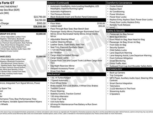 Used 2021 Kia Forte GT w/ GT2 Package FWD image 3