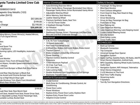 Used 2025 Toyota Tundra Limited AWD/4WD image 4