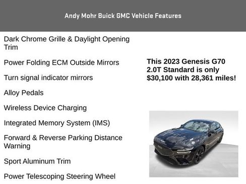 Used 2023 Genesis G70 2.0T w/ Sport Prestige Package AWD/4WD image 12