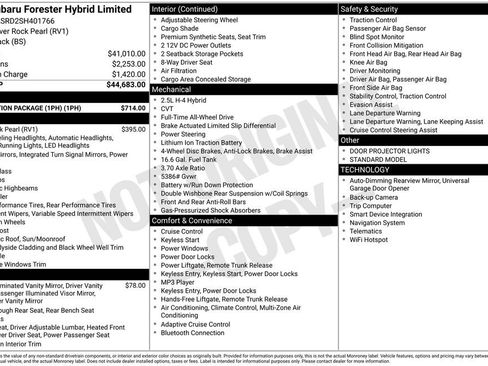 Used 2025 Subaru Forester Limited w/ Protection Package (1PH) image 19