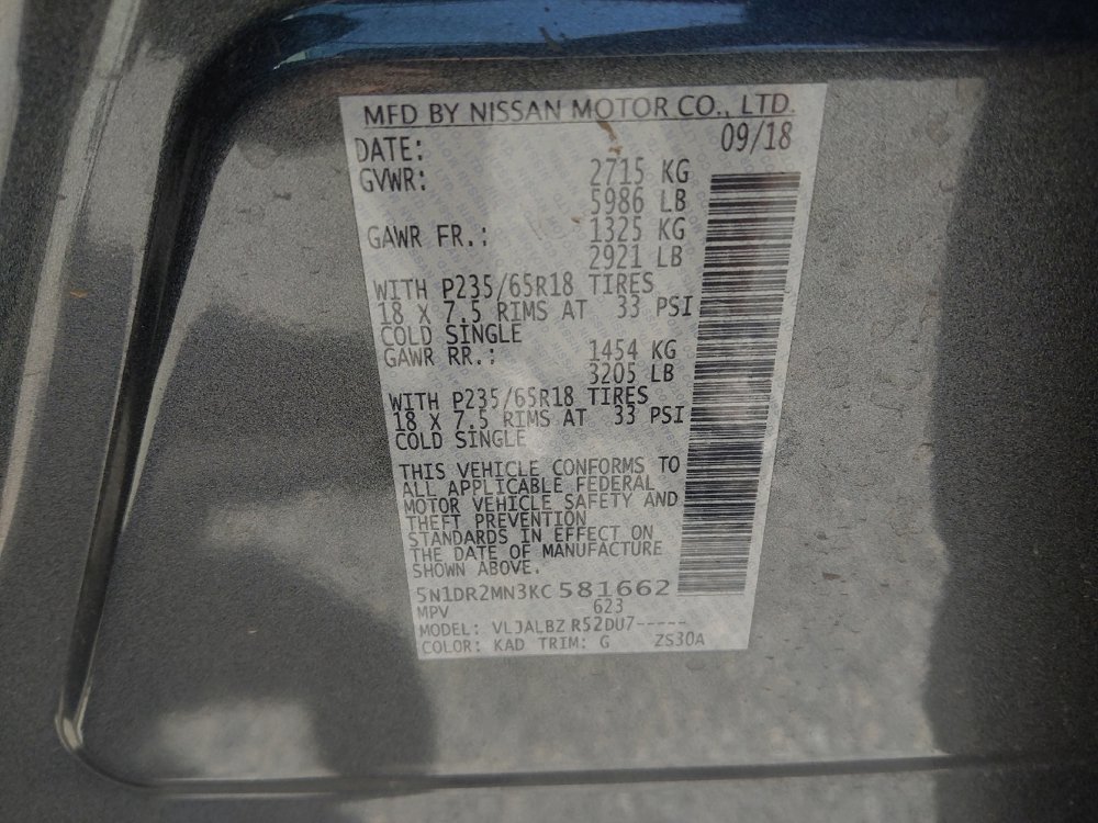 Used 2019 Nissan Pathfinder S FWD image 33