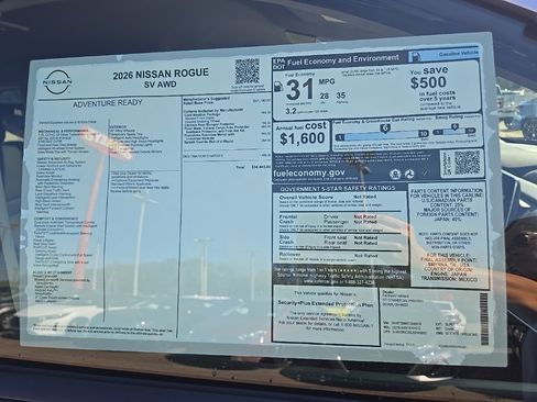 New 2026 Nissan Rogue SV w/ Cold Weather Package image 38