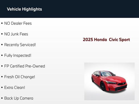 Used 2025 Honda Civic FWD Hybrid Sedan image 61