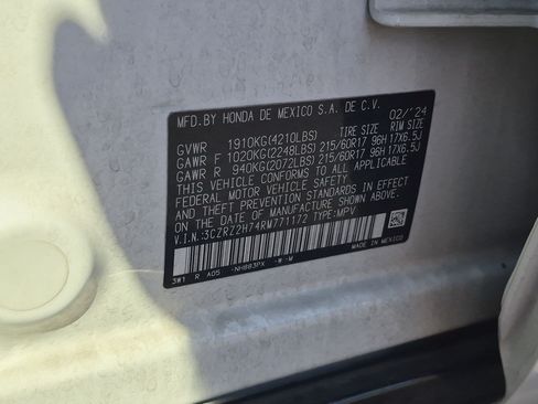 Certified 2024 Honda HR-V EX-L image 33
