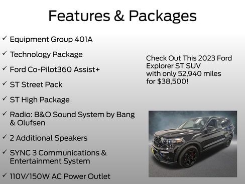 Used 2023 Ford Explorer ST w/ Equipment Group 401A image 4